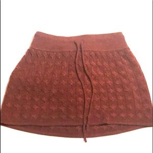 Red drawstring skirt